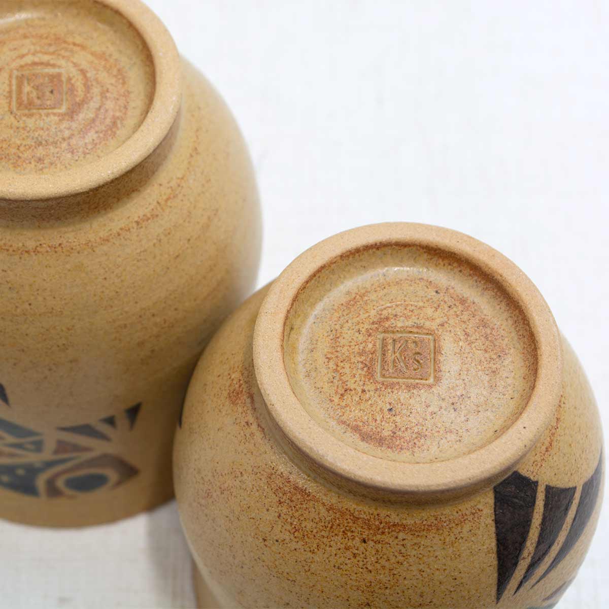 和雑貨 四季彩堂 オンラインショップ / やちむん 湯呑 大/小 魚