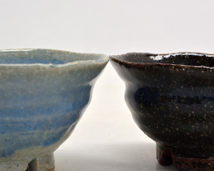 和雑貨 四季彩堂 オンラインショップ / 萩焼 ゆらぎ汲出碗 大