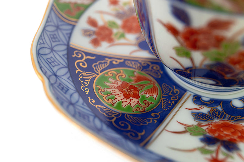 染錦古伊万里(緑)【紅茶碗皿】｜有田焼なら賞美堂本店オンラインショップ