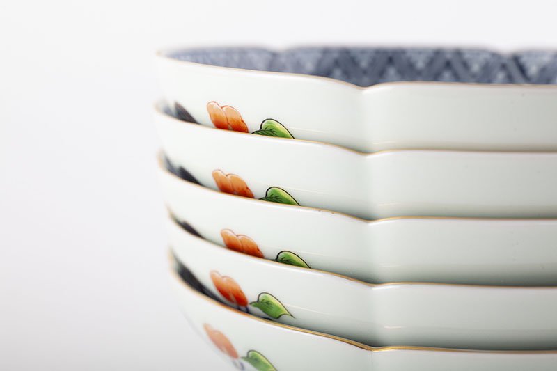 極錦金彩古伊万里様式【銘々皿揃(5枚)】 木箱入｜有田焼なら賞美堂本店