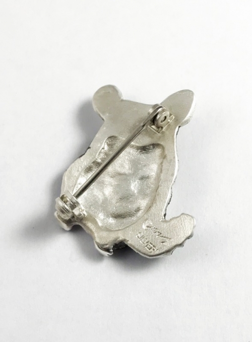 Sipka Online Shop / チンチラ きょとんブローチ（ブラックベルベット）