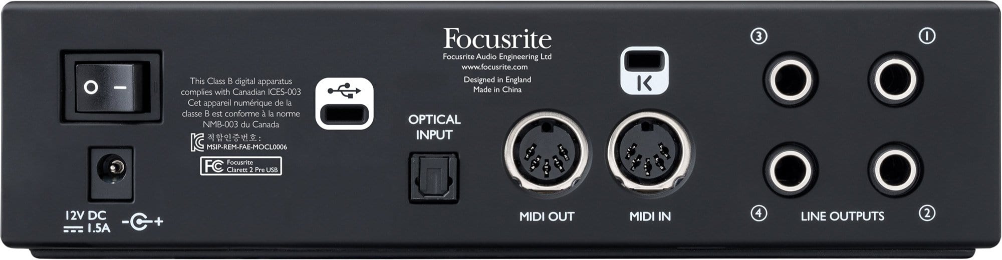 Focusrite Clarett 2Pre USB 10x4 Audio Interface
