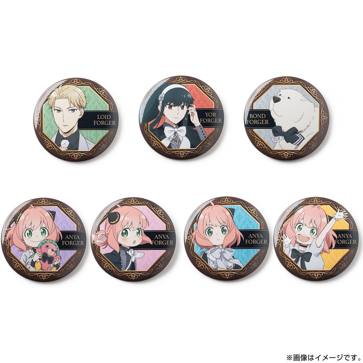 SPY×FAMILY トレーディング缶バッジ（モノクローム）7種コンプリートBOX