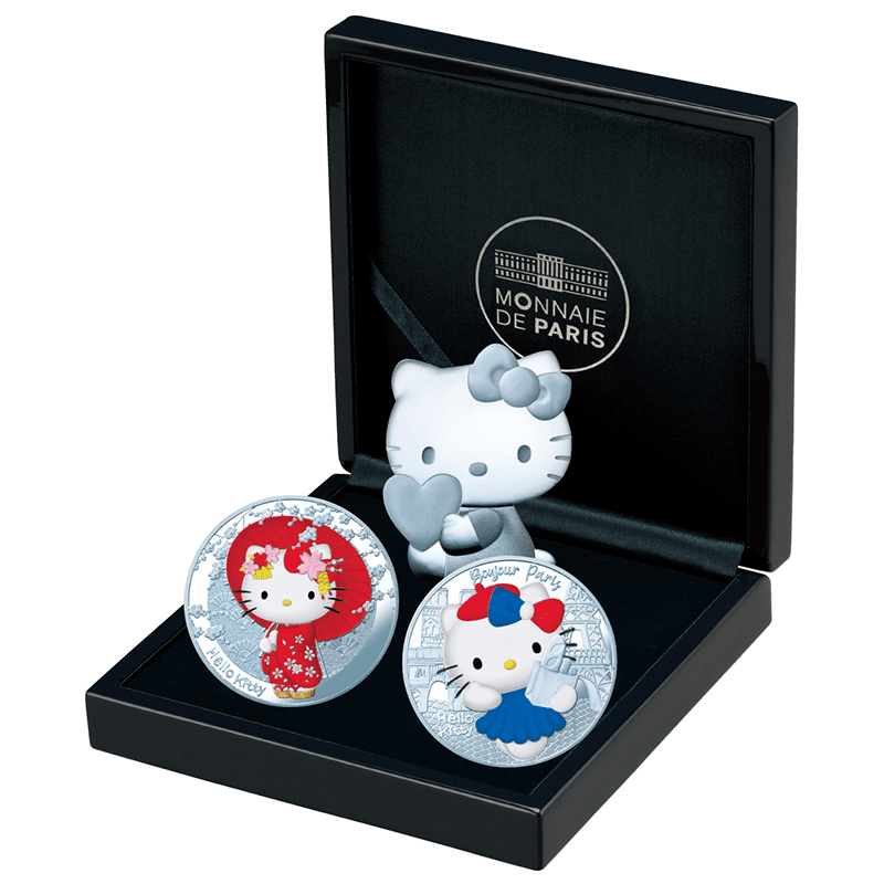 フランス 2024年 ハローキティ50周年公式記念コイン ＜F＞ハローキティ