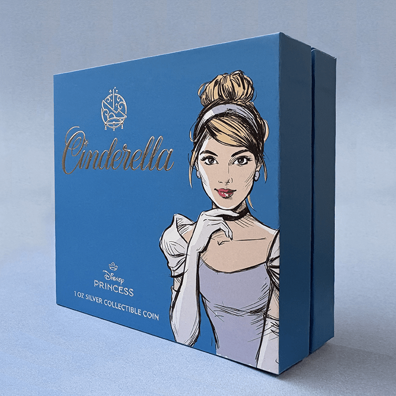 ニウエ 2024年 ディズニー・プリンセス シンデレラ 2ドルカラー銀貨