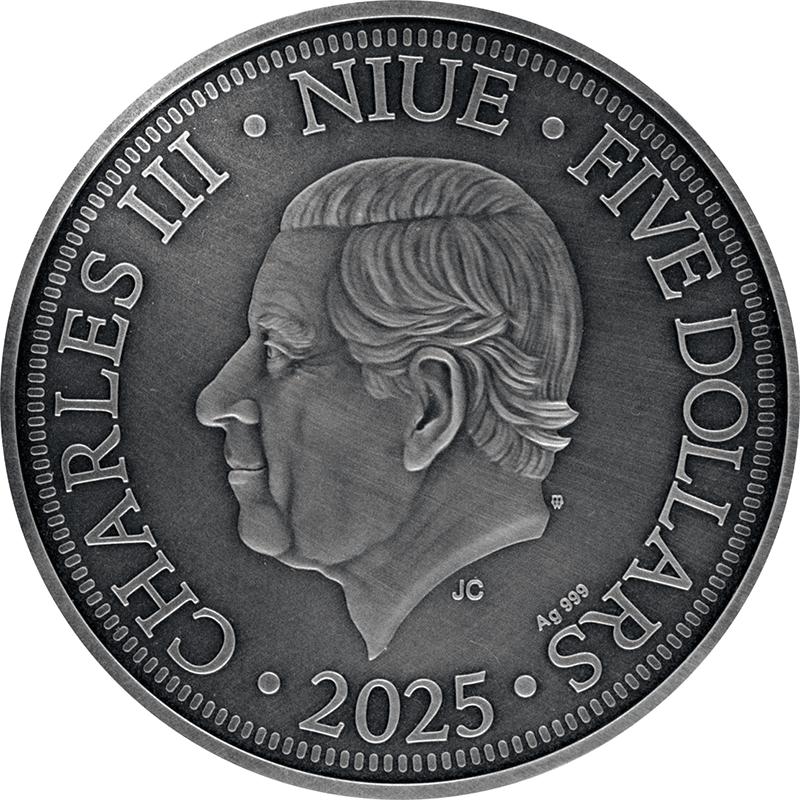 ニウエ 2025年 世紀を超えた伝説 クレオパトラ 5ドルカラー銀貨