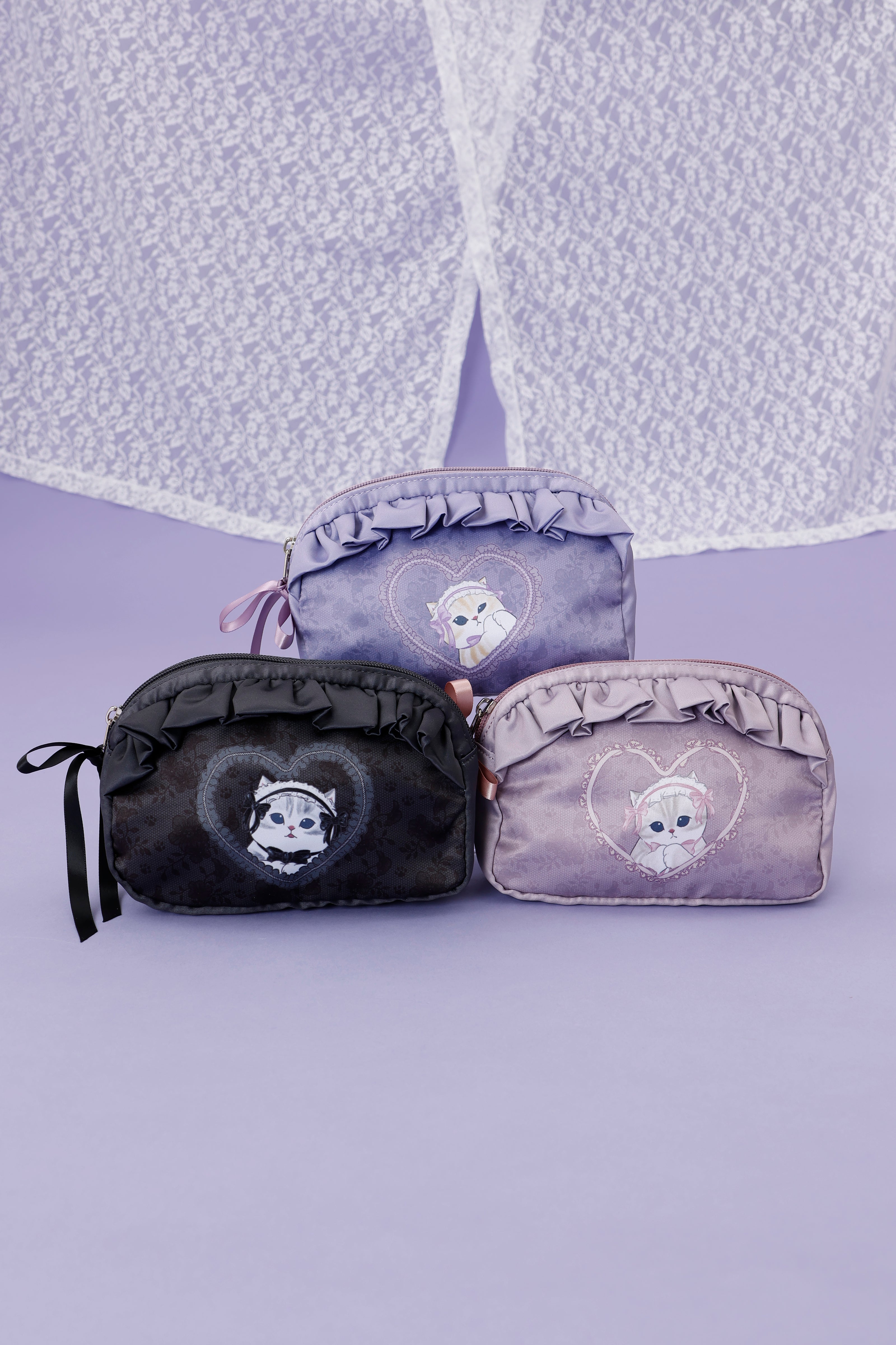 mofusand バレエコア ポーチ ラベりぼにゃん パープル