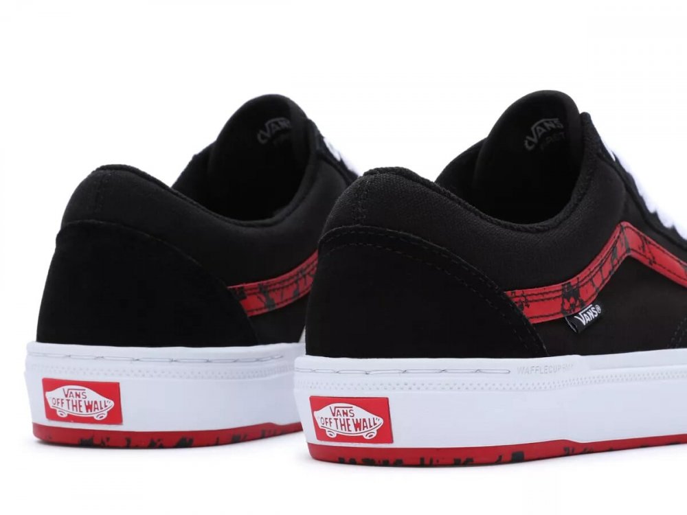 Vans BMX OLD SKOOL Shoes Marble Black/Wht/Red | TBB-BIKE