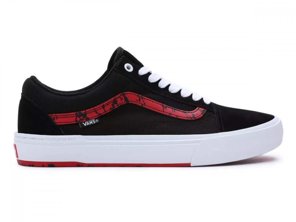 Vans BMX OLD SKOOL Shoes Marble Black/Wht/Red | TBB-BIKE