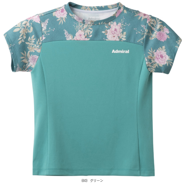 アドミラル(Admiral) ウェア（レディース） ]バックスリットフラワーT