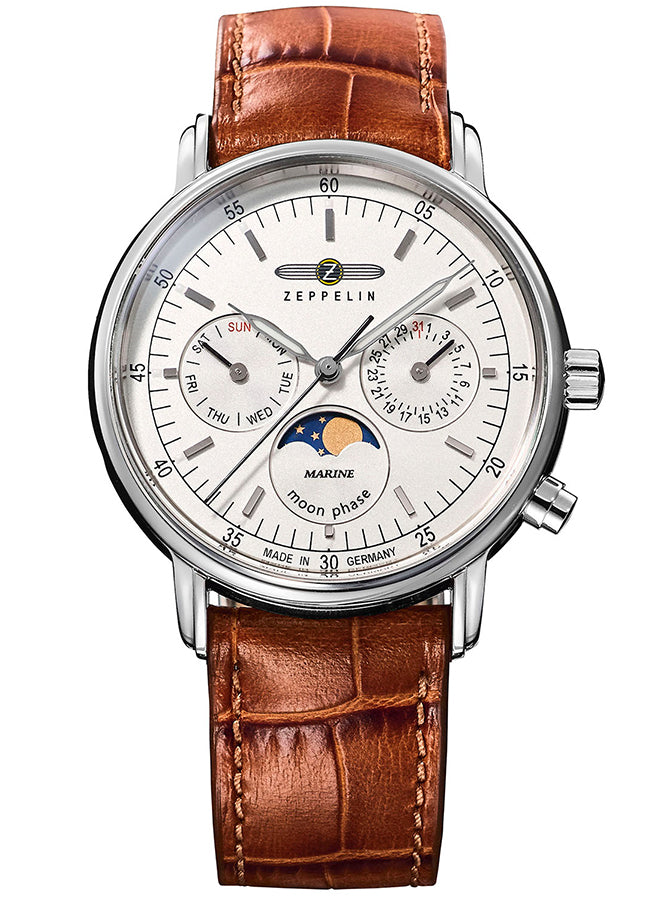 ツェッペリン マリーネ 36mm ムーンフェイズ 日本限定モデル 8637-1