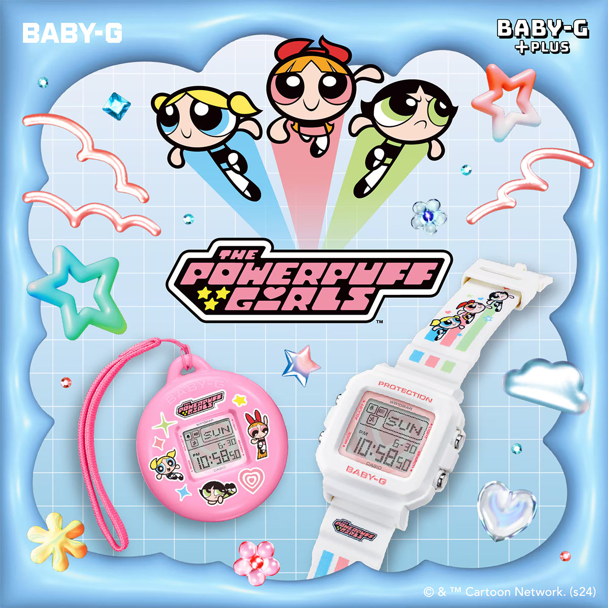 BABY-G+PLUS パワーパフ ガールズ コラボレーションモデル BGD-10KPP