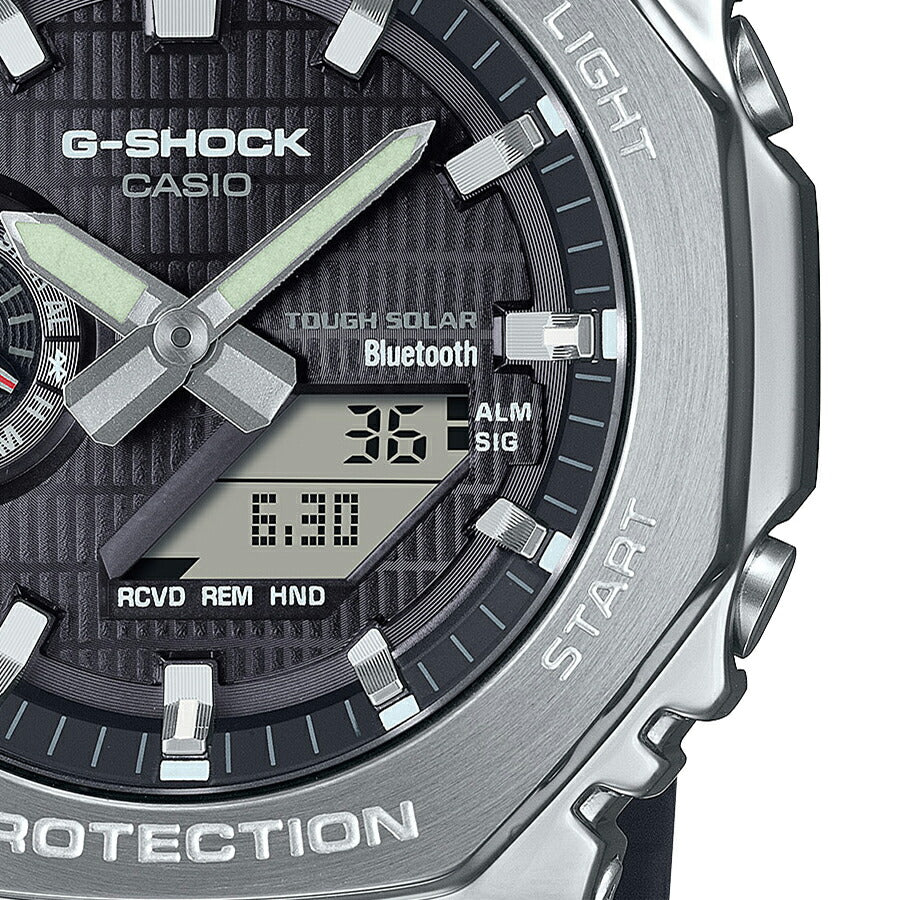G-SHOCK メタルカバード GBM-2100-1AJF メンズ ソーラー Bluetooth