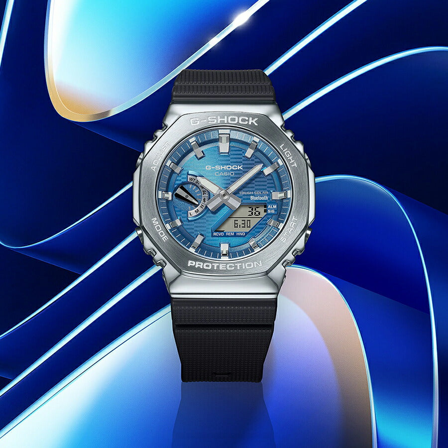 G-SHOCK メタルカバード オクタゴン GBM-2100A-2BJF メンズ ソーラー