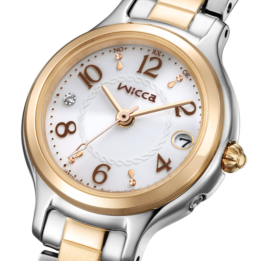 シチズン ウィッカ KS1-937-13 レディース ソーラー 電波 ホワイト