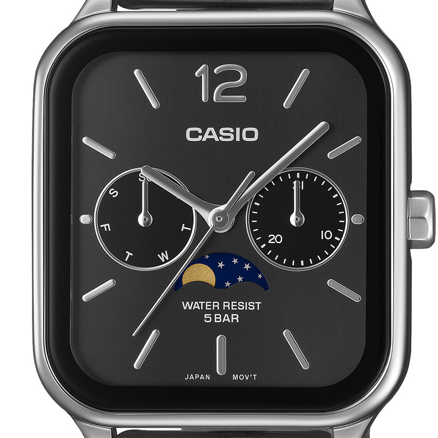 カシオ コレクション 角型 ムーンフェイズ MTP-M305D-1AJF メンズ