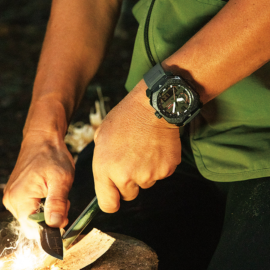 プロトレック クライマーライン 焚火 PRW-6900BF-1JF メンズ 電波