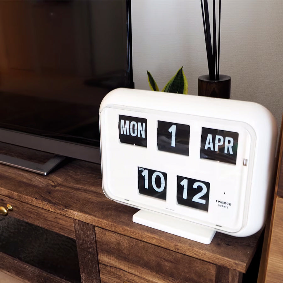 トゥエンコ 掛置兼用 パタパタ時計 フリップクロック パーペチュアル