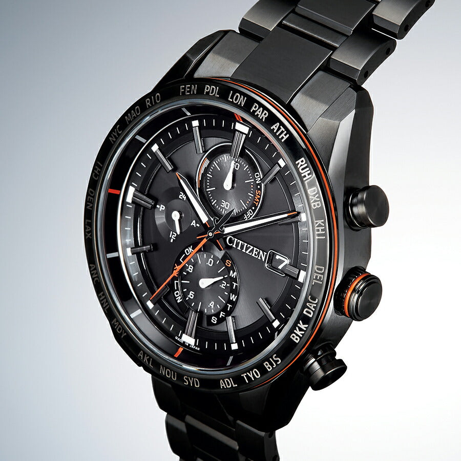 シチズン アテッサ アクトライン ブラックチタン AT8185-62E メンズ