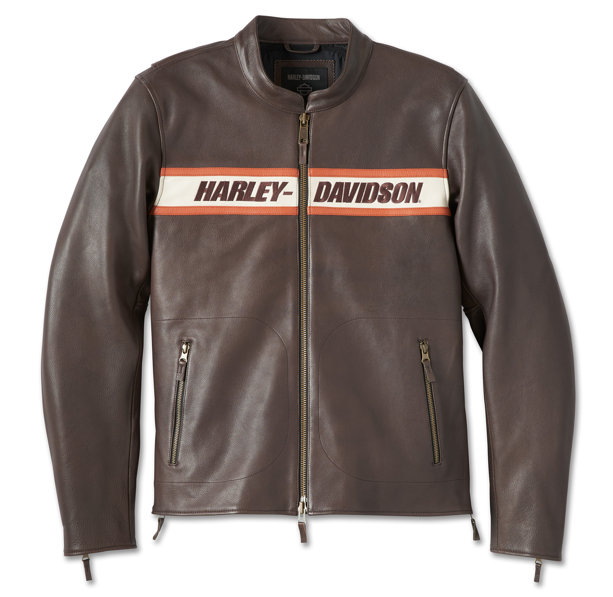 98001-23EM Harley-Davidson Leather Jacket Victory Lane II java