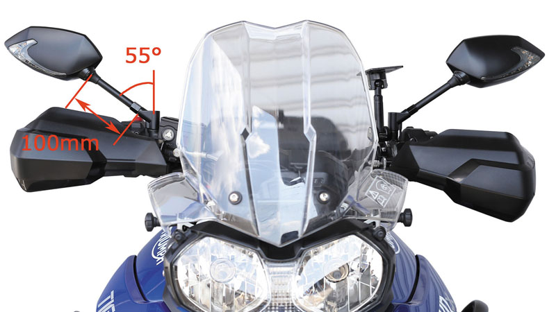 廃番・完売】TECH07 ミラー with シーケンシャルウインカー 左右SET