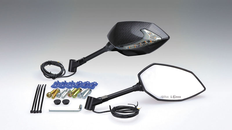 TECH06 カウルマウントミラー with シーケンシャルウインカー 左右SET