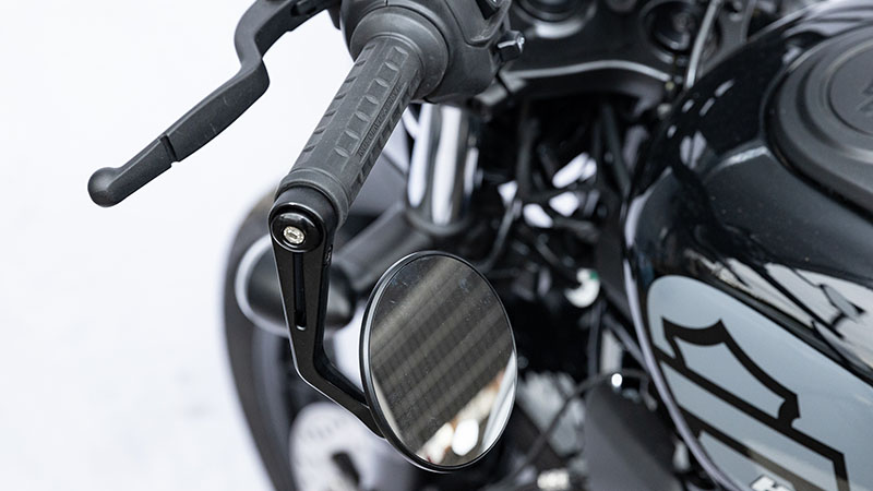 ミラー TECH12 ラウンド バーエンドマウント ブラック/カーボン 片側1