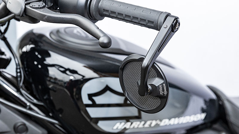 ミラー TECH12 ラウンド バーエンドマウント ブラック/カーボン 片側1