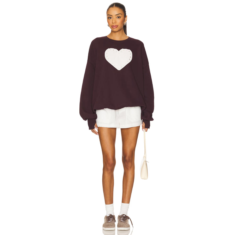 Rhinestone Heart - Jump Jumper - Chocolate | The Laundry Room