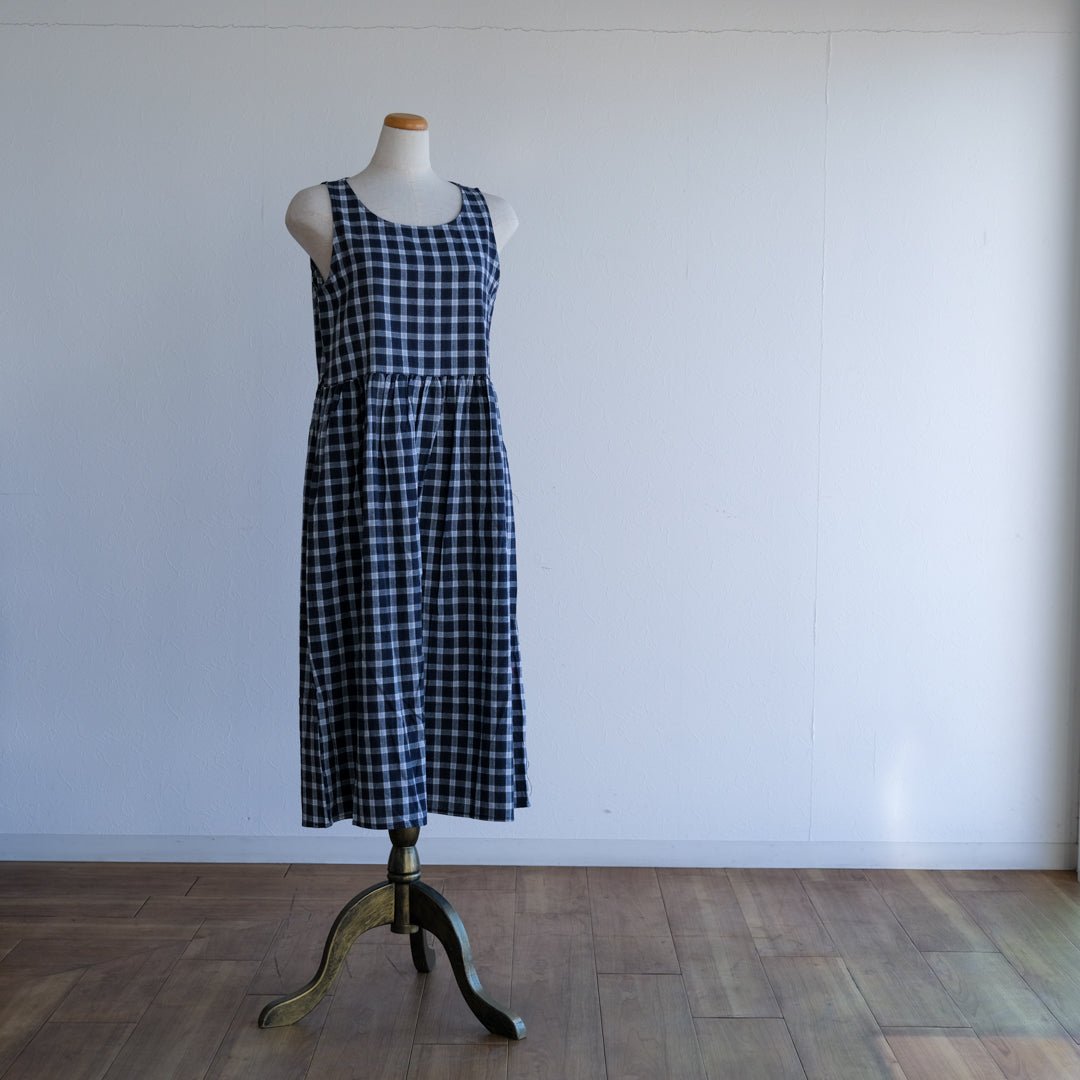 チェックノースリーブワンピース – to blossom
