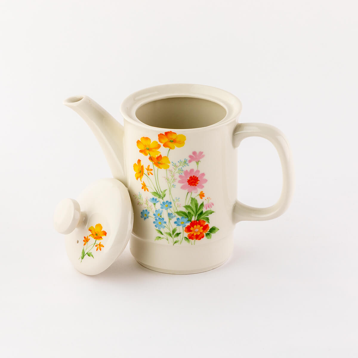 63％OFF】昭和レトロな花柄ポット – 陶土う庵