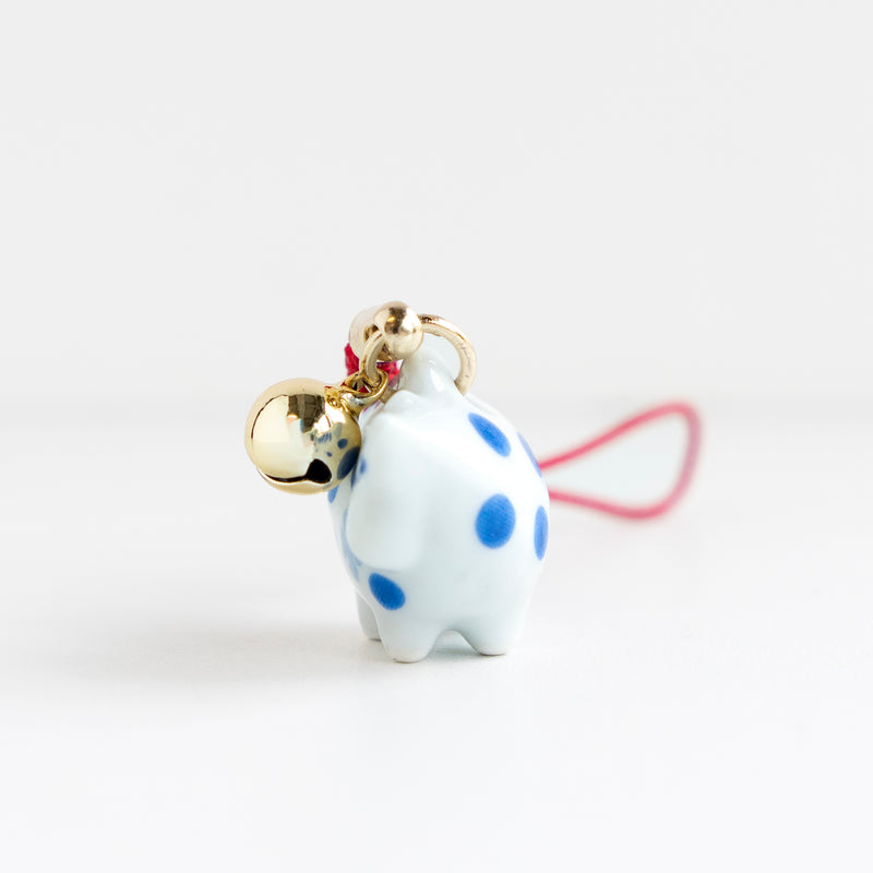 根付キーホルダー（くさぶえのうし）