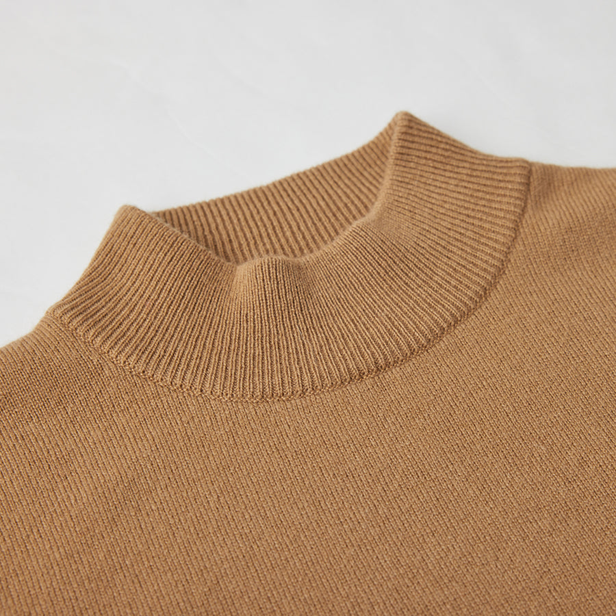 日本製】カシミヤ100% ベーシック ハイネック セーター メンズ