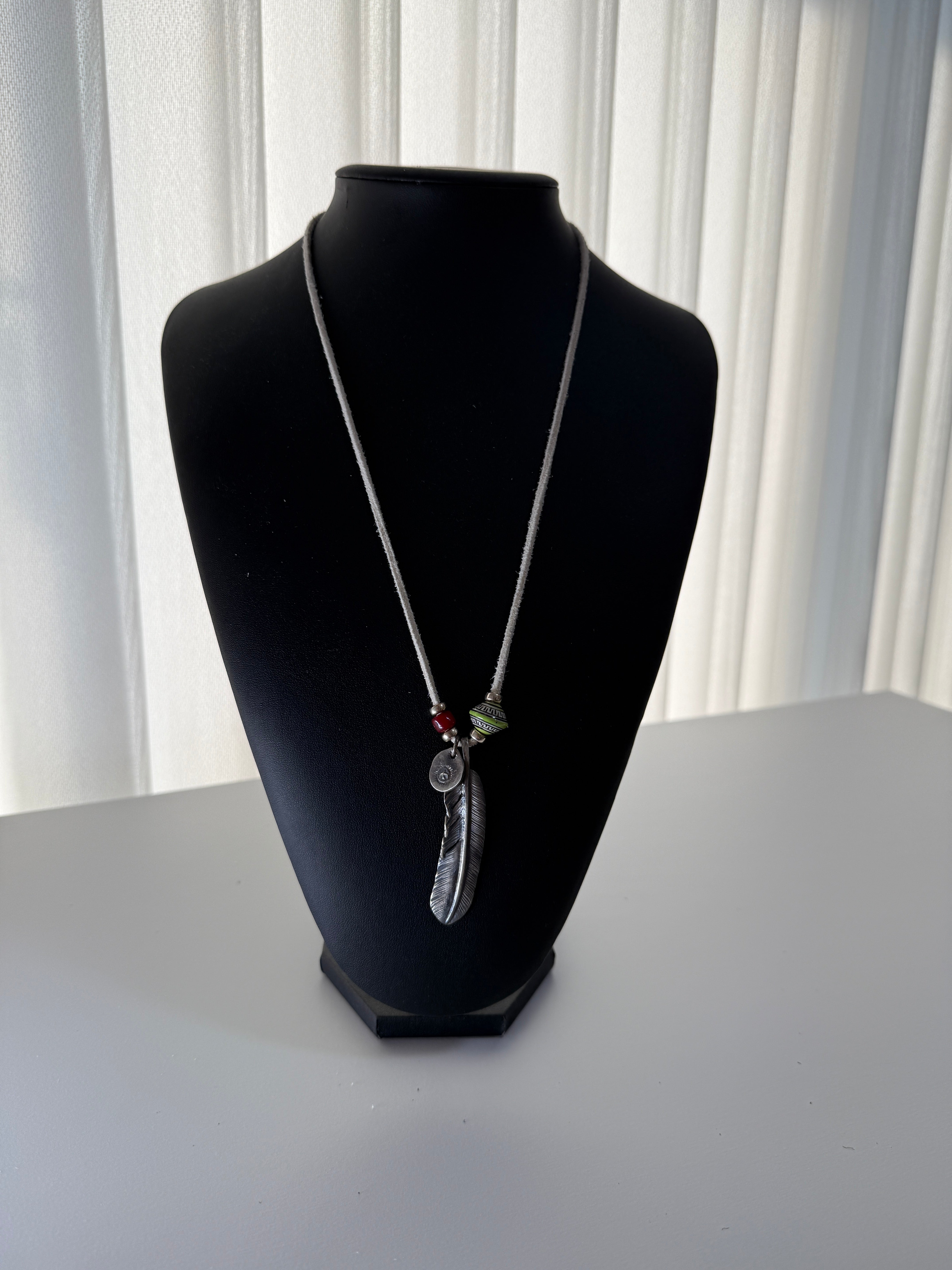 ゴローズ プレーン特大（現行右）＋Svin太陽メタル大＋ビーズ/革紐