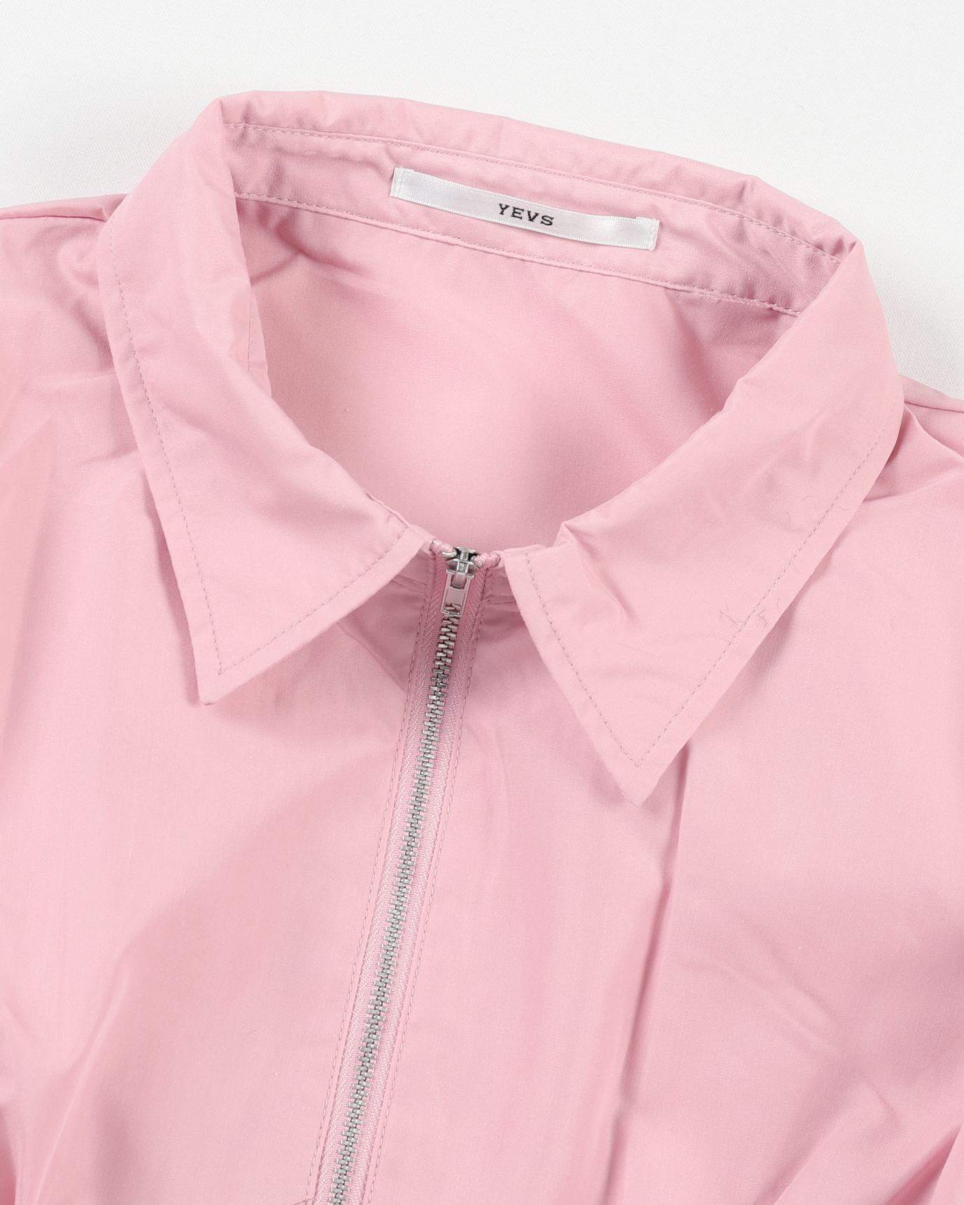 ブロードZIP長袖シャツ - YEVS