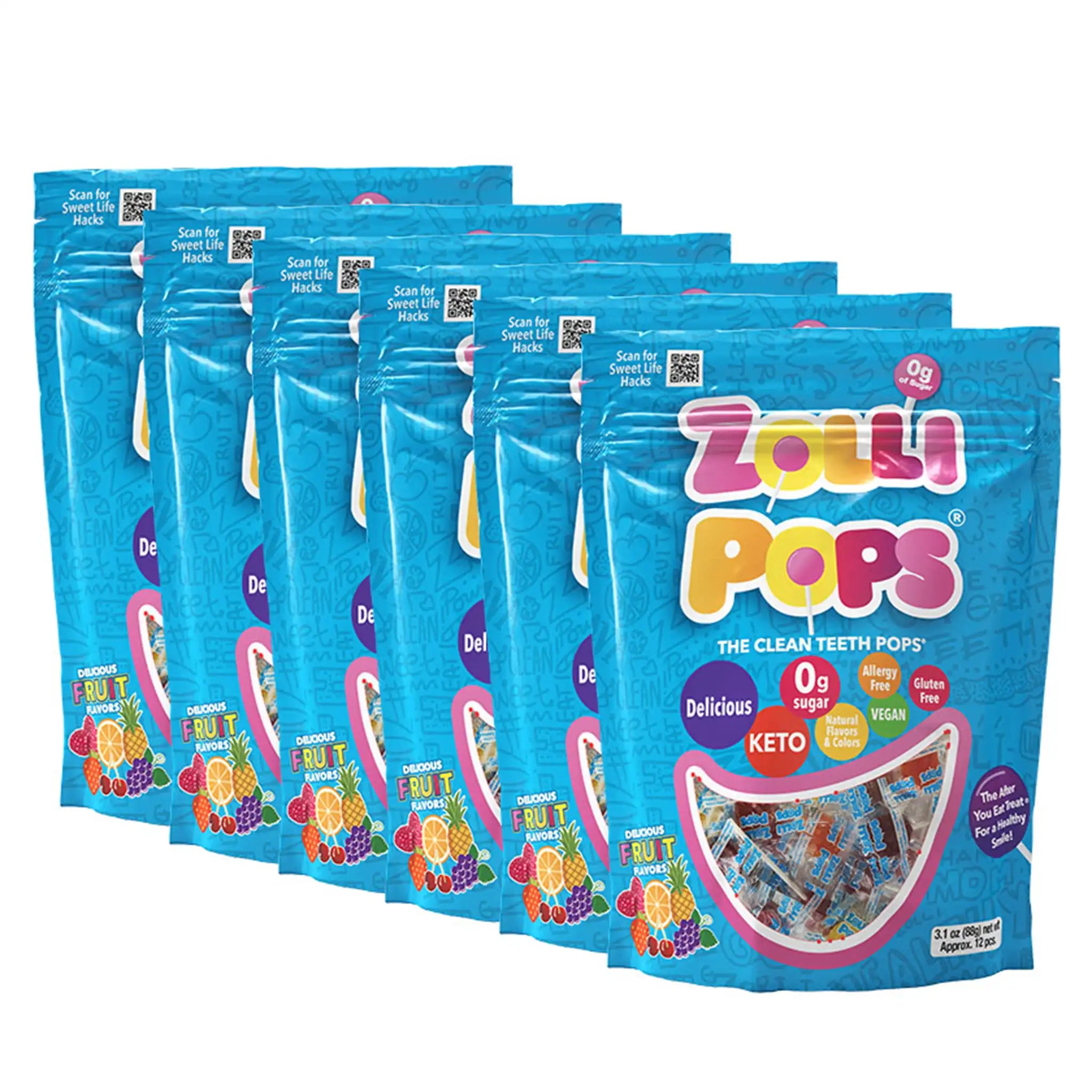 Zollipops® Original Clean Teeth Sugar Free Lollipops Assorted