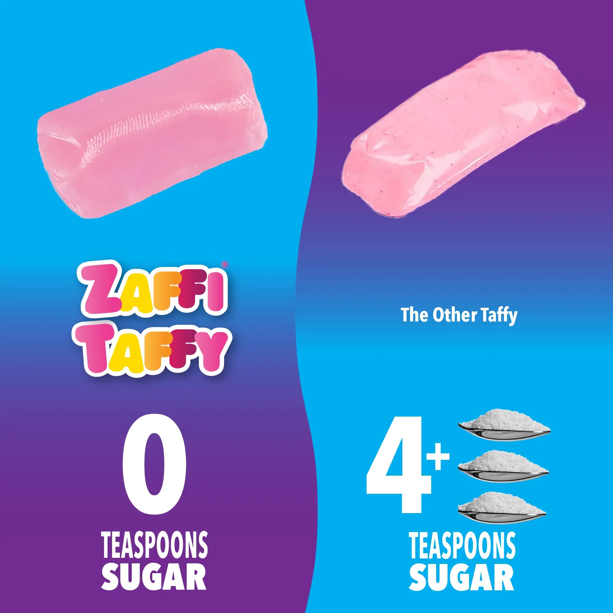 Zaffi® Sugar Free Taffy Fruit Flavor Assortment Bags (4 Sizes