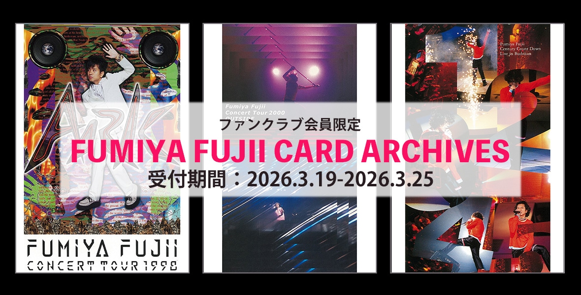 FUMIYA FUJII ONLINE STORE |