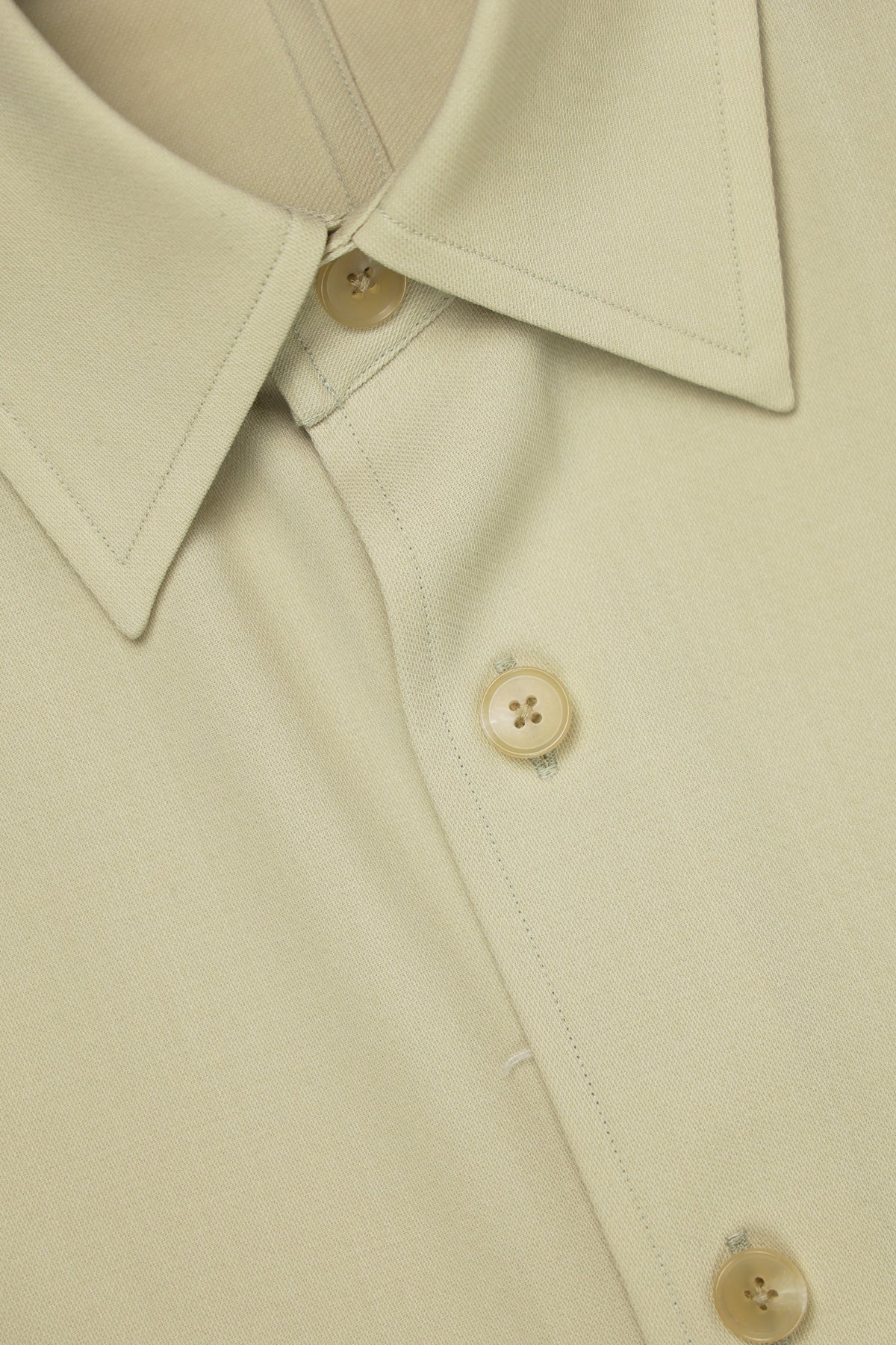 Auralee Hard Twist Wool Dobby Shirt | Light Beige | Canoe Club