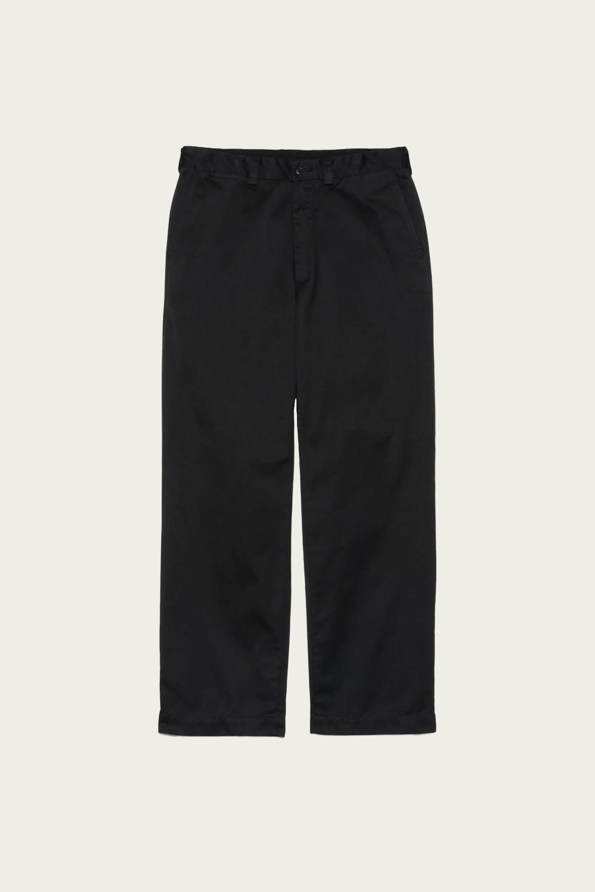 Nanamica Wide Straight Chino Pants | Black | Canoe Club