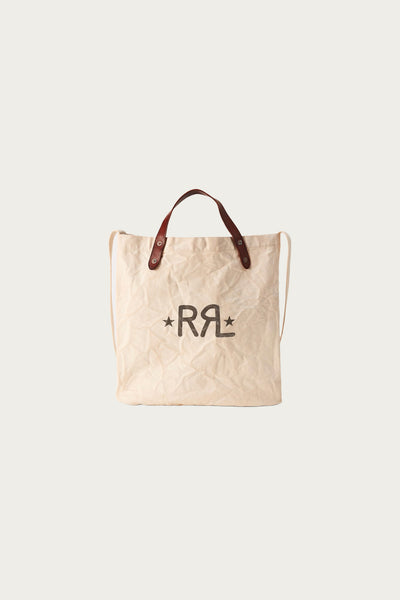 RRL Logo Canvas Market Tote | Greige | Canoe Club