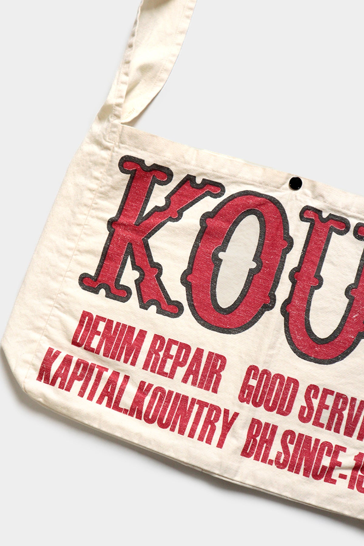 Kapital Cotton Twill KOUNTRY FACTORY Book Bag | Ecru | Canoe Club