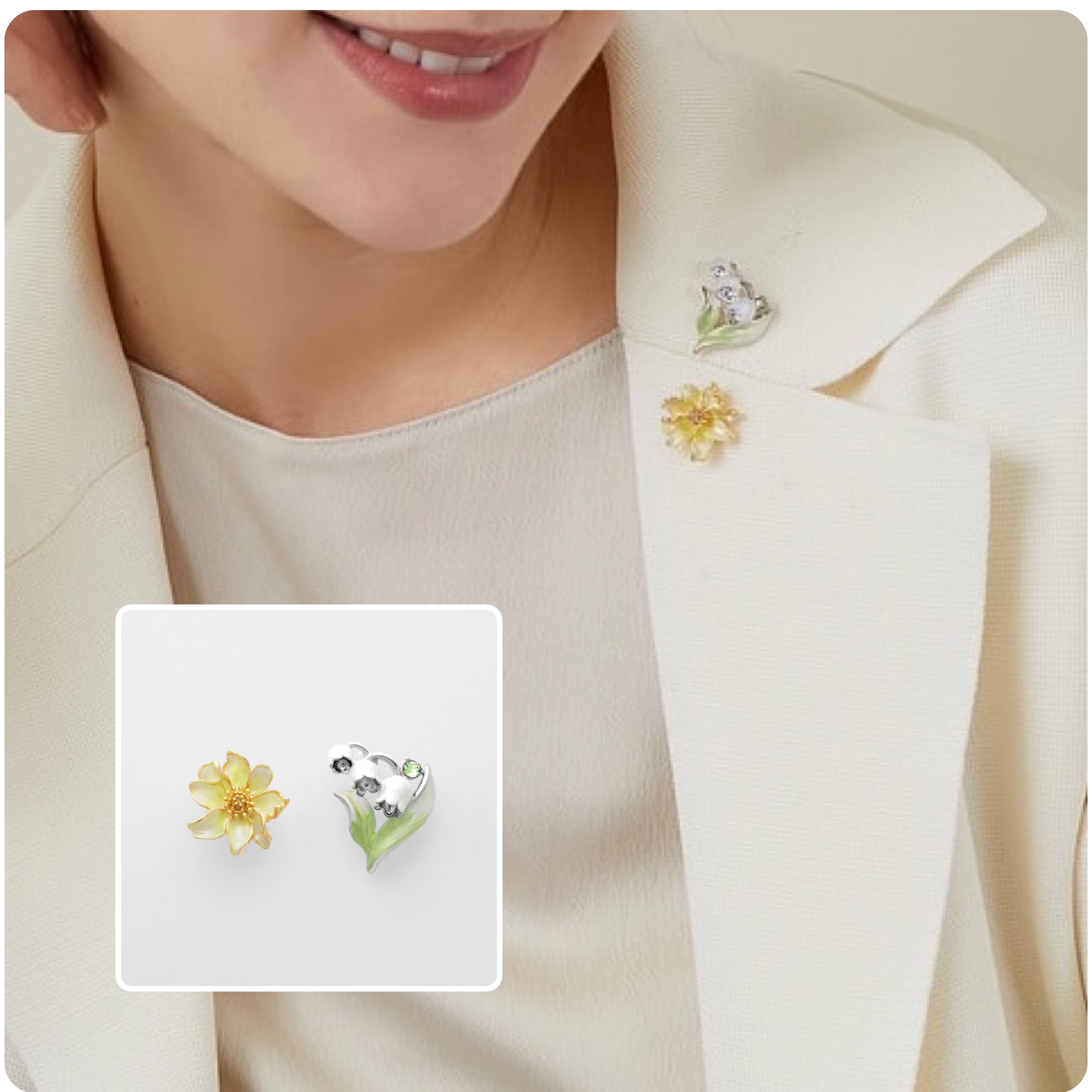 すずらんモチーフ アクセサリー 新作のご紹介【ヴァンドームブティック