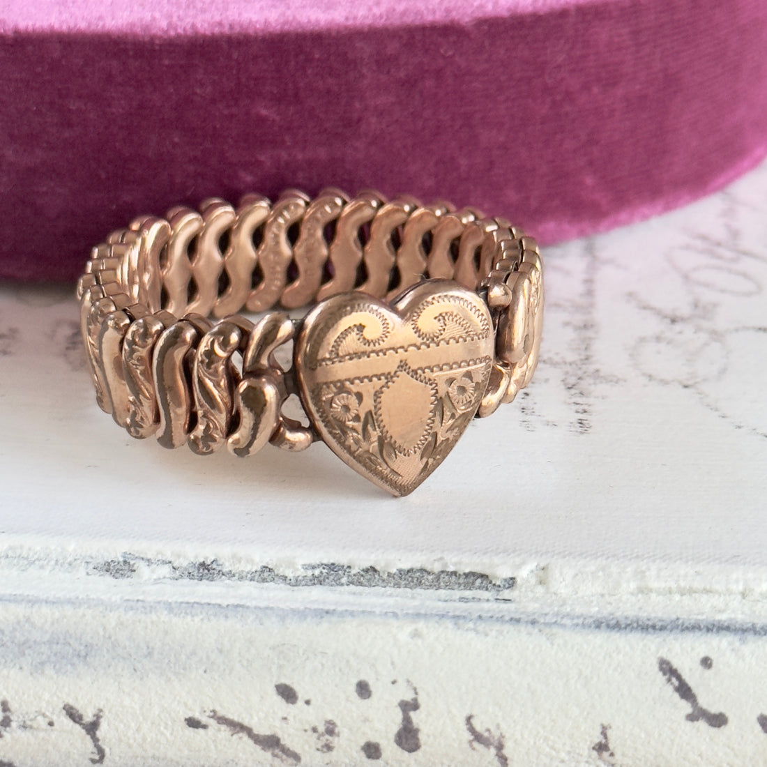 Pitman and Keeler American Queen Sweet Heart Expansion Bracelet