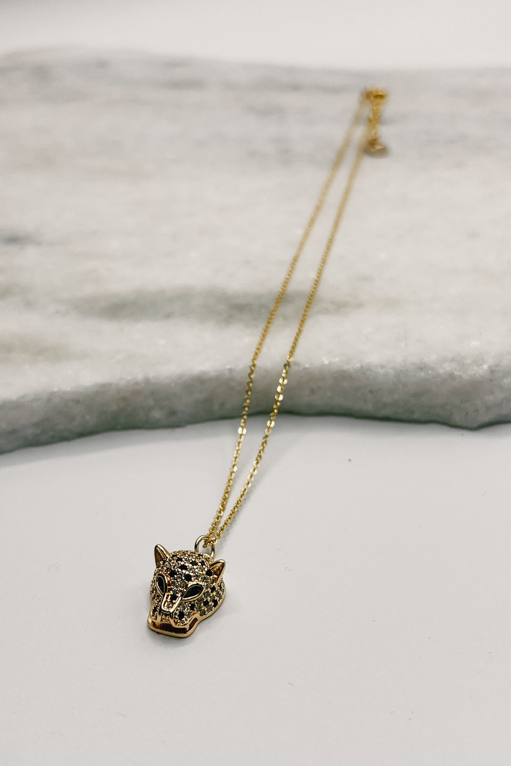 Jaguar Gold Necklace - Lizard Thicket