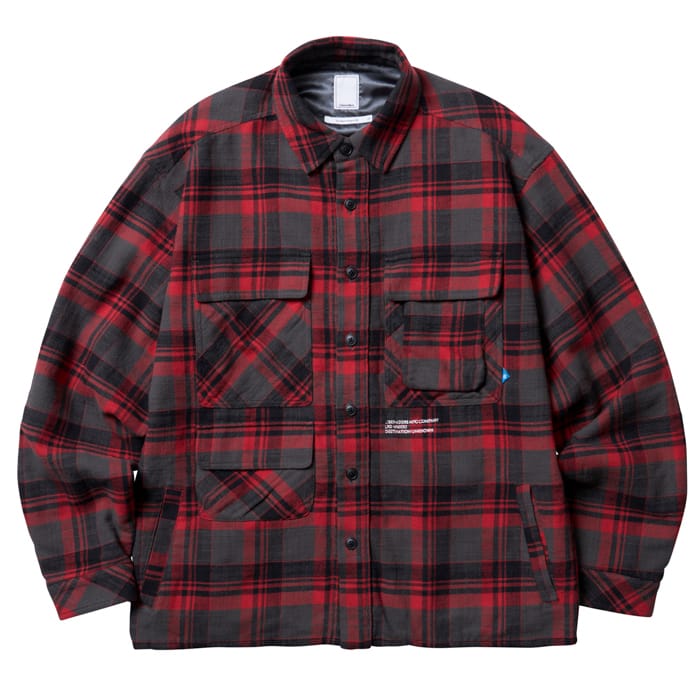 Liberaiders / MULTI POCKETS PLAID SHIRT