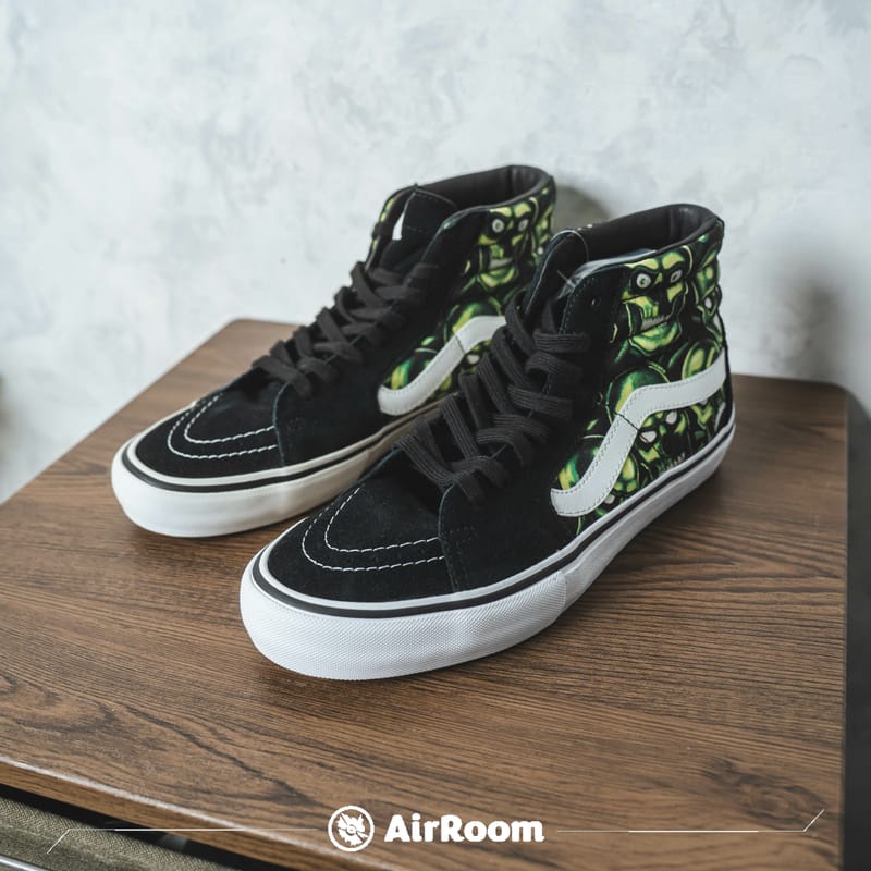 2018SS Supreme Vans Skull Pile Sk8-Hi 聯名骷髏高筒