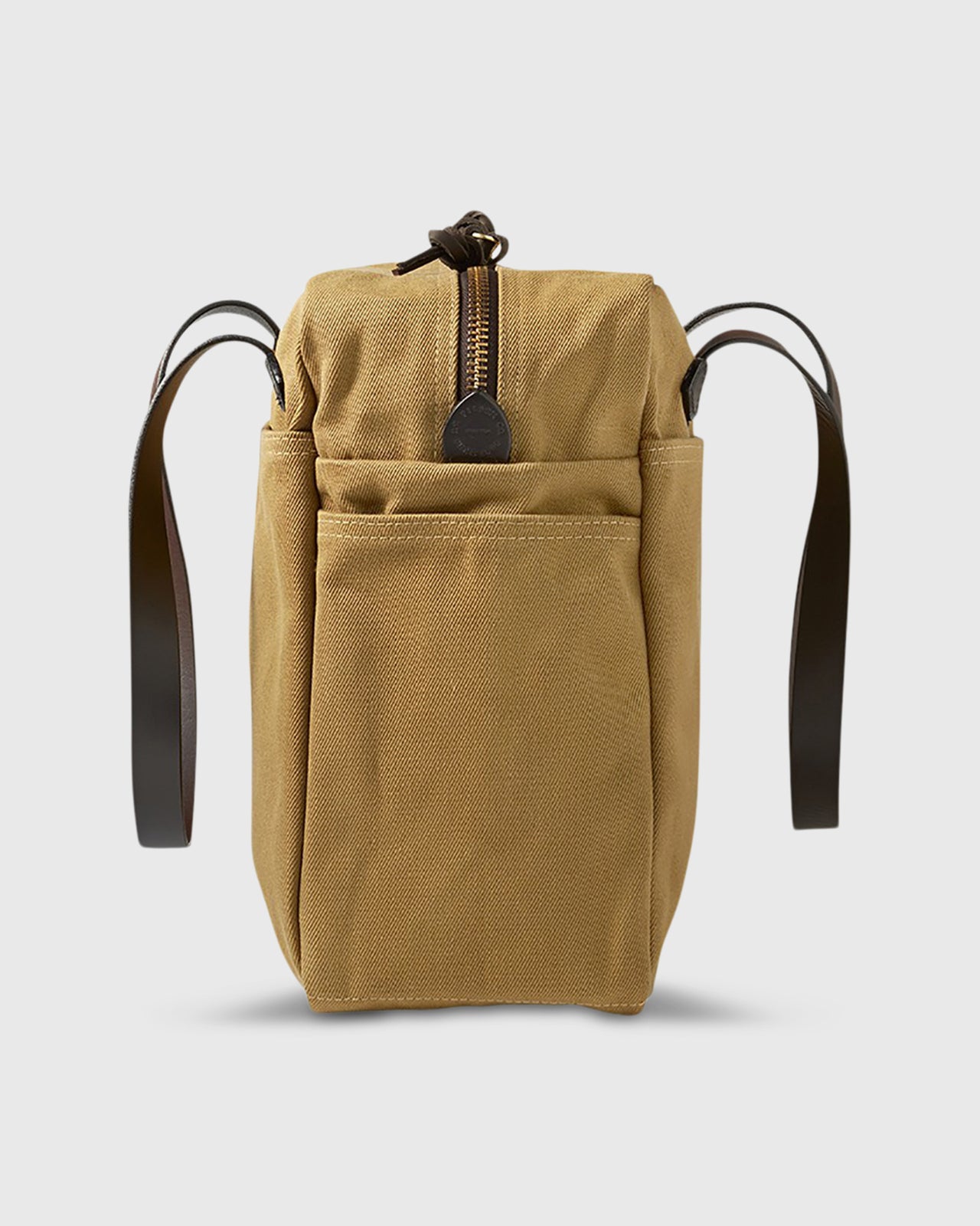 Zip-Top Tote Bag in Tan | Shop Mashburn