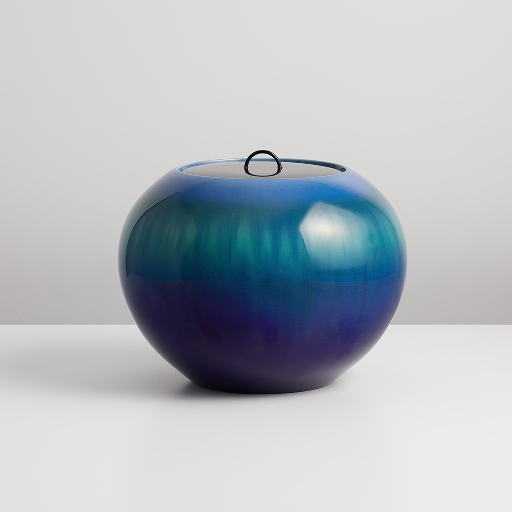 水指 碧明耀彩 三代 徳田八十吉作|九谷焼 窯元 吉右衛門窯|COREZO