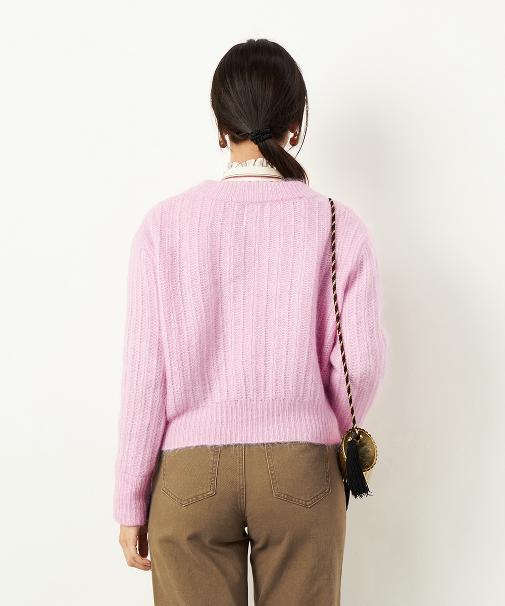 モヘア混ニット